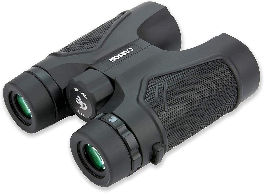 Carson Full-Size Fernglas, 8x42mm, hochwertige ED-Glas Linsen, wasserdicht und beschlagfrei (TD-842E
