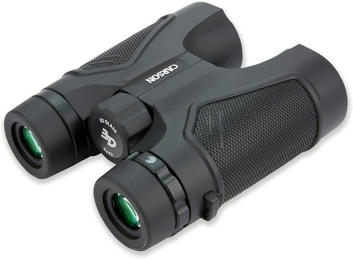 Carson Full-Size Fernglas, 8x42mm, hochwertige ED-Glas Linsen, wasserdicht und beschlagfrei (TD-842E