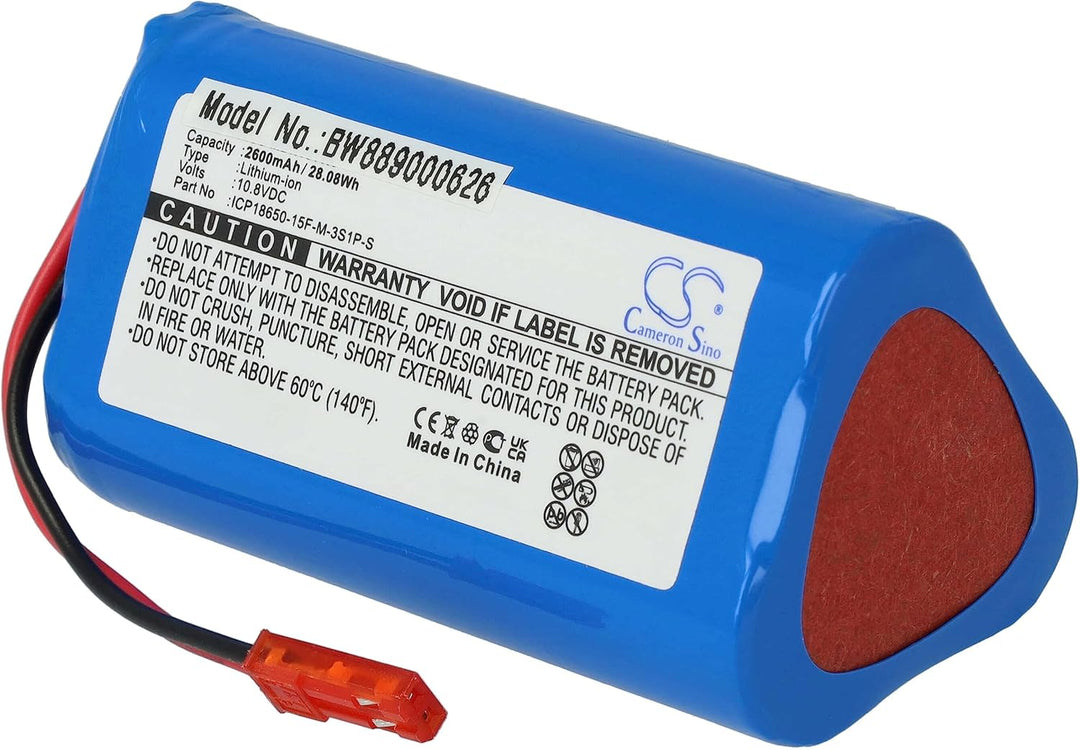 vhbw Akku kompatibel mit Medion MD 16192 Home Cleaner Heimroboter (2600mAh, 10,8V, Li-Ion)