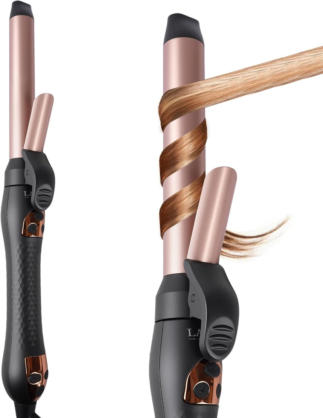 LANDOT Rotierender Lockenstab grosse Locken Automatisch: Automatischer LockenstÀbe Curling Iron 25mm