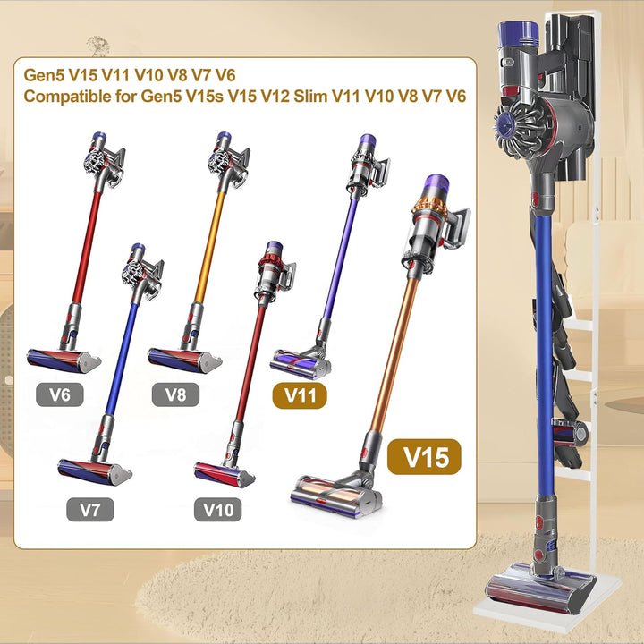 OUTBROS Staubsauger Ständer, Kompatibel für Dyson Gen5 V15s V15 V12 Slim V11 V10 V8 V7 V6 Bodenständ