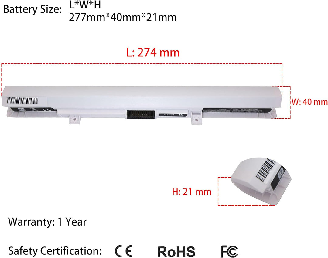 BLESYS PA5195U-1BRS Akku für Toshiba Satellite L50-B L50-B-xxx L50-C L50-C-xxx L50D-B L50DT-B L50T-B