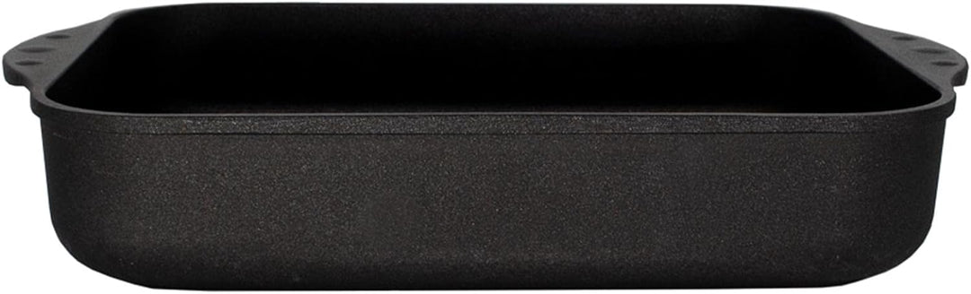 Eurolux Auflaufform Induktion 32 x 25 cm - Kleiner rechteckiger Aluguss Bräter mit Beschichtung