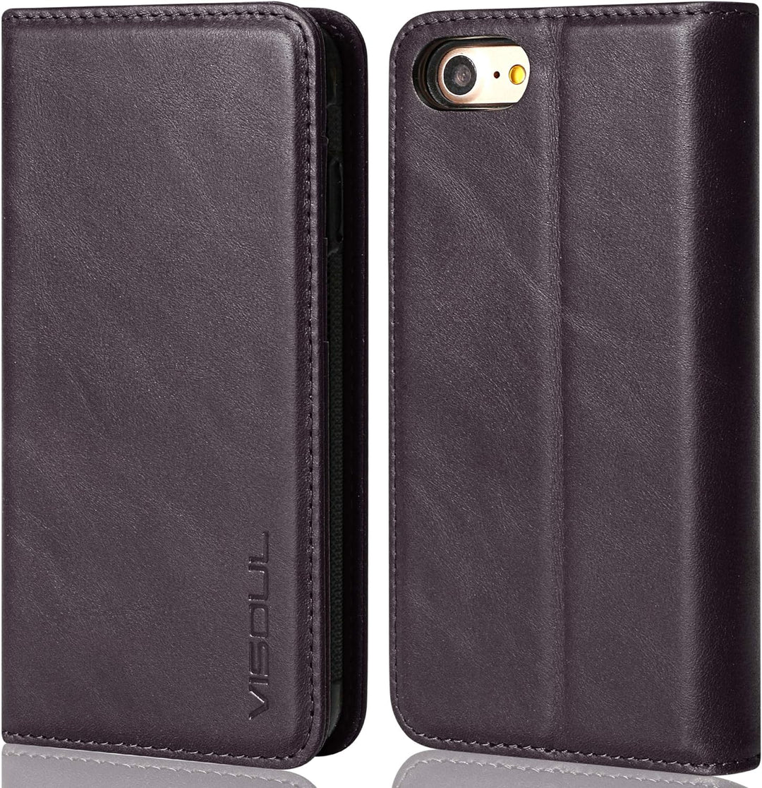 VISOUL iPhone SE 2022/2020 Hülle, iPhone 8/7 Handyhülle,Stossfeste Schutzhülle [Erstklassiges Rindsl