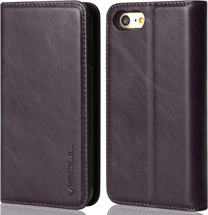 VISOUL iPhone SE 2022/2020 Hülle, iPhone 8/7 Handyhülle,Stossfeste Schutzhülle [Erstklassiges Rindsl