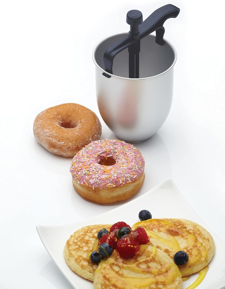 KitchenCraft Home Made Antihaft-Krapfen / Pfannkuchen-Teigportionierer mit Rezepten in Geschenkbox,