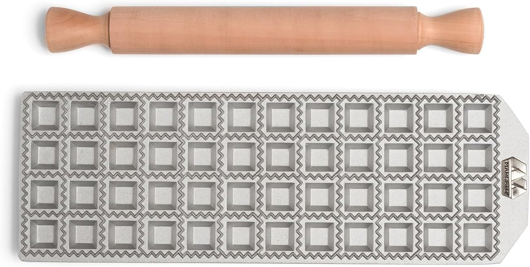 Marcato RA-Q25X48-CLS 25x48 Quadrat Ravioliform, Aluminum, Black 25mm 48pz, 25mm 48pz