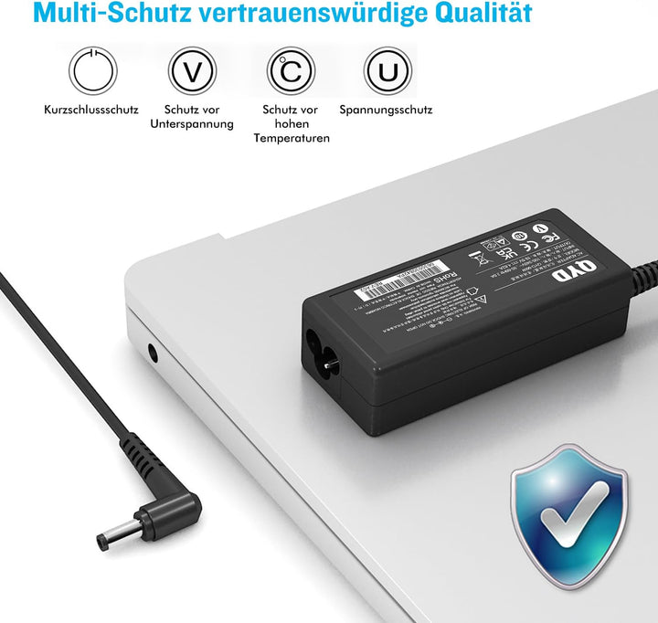 QYD 90W Notebook-Netzteil ladegerät für Asus Zenbook R500d K55a K55VD K55VM k55VJ K55n U58c K55 Q400