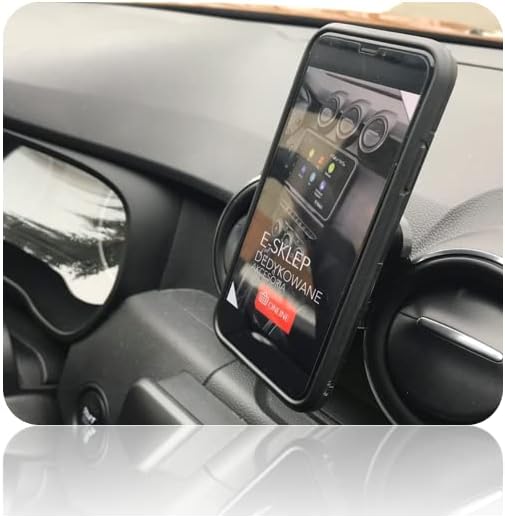 craVeDRIVE Handyhalterung Auto Magnet I Kompatibel Runde Lüftungen Dacia Duster 2 Zubehör I 360° Dre