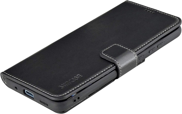 Suncase Book-Style Hülle kompatibel mit Samsung Galaxy S20 Leder Tasche (Slim-Fit) Lederhülle Handyt
