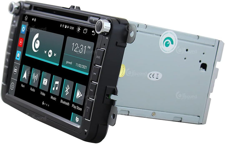 Costum fit Autoradio für Volkswagen Android GPS Bluetooth WiFi Dab USB Full HD Touchscreen Display 9