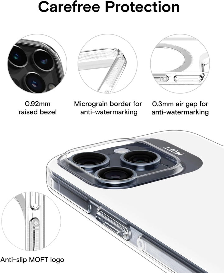MOFT Magnetisch Hülle für iPhone 15 Pro mit MagSafe, Kompatibel mit MagSafe Wireless Zubehör, Vergil