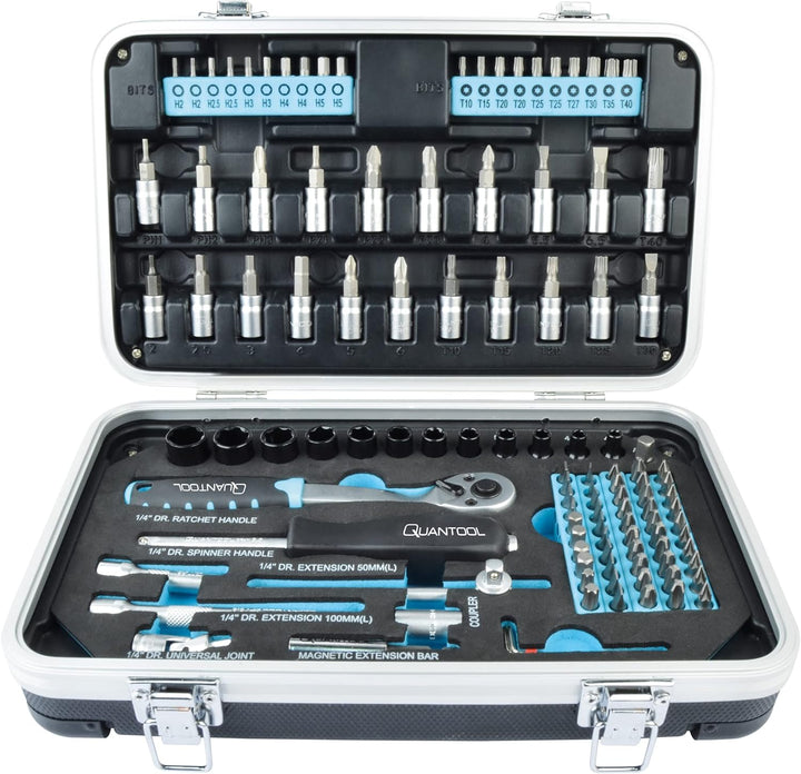 Quantool Q25003 Schraub- und Bitsatz, 116-teilig