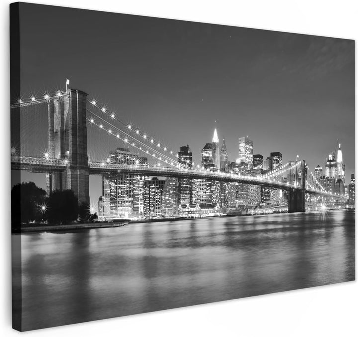 MuchoWow© Leinwand Bilder Gross 120x80 cm XXL Schwarzweiss Wanddeko Wohnzimmer Aesthetic Room Decor