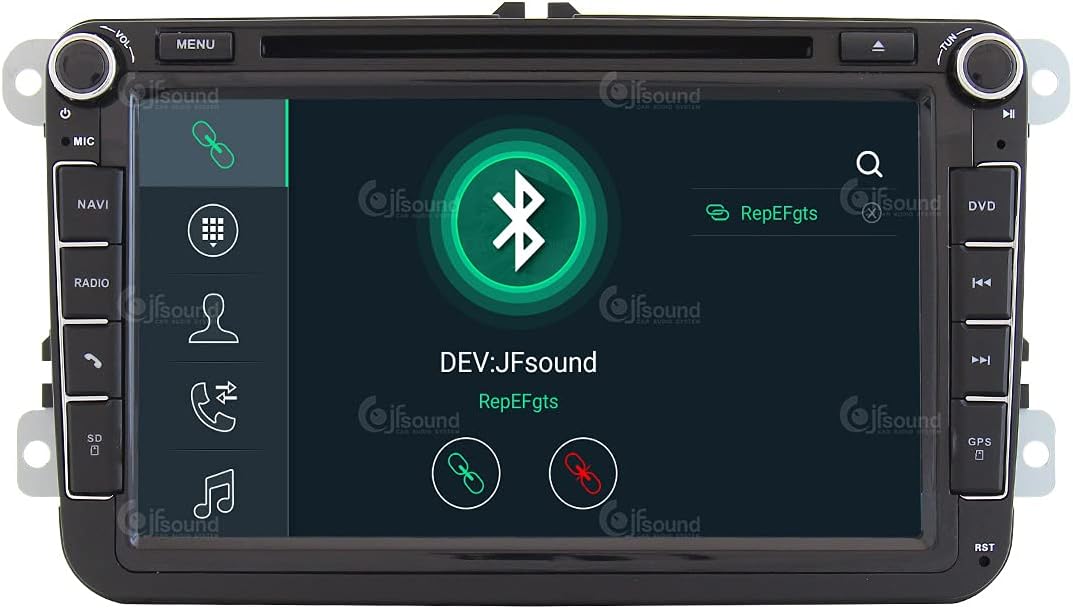 Costum fit Autoradio für Volkswagen Android GPS Bluetooth WiFi Dab USB Full HD Touchscreen Display 9