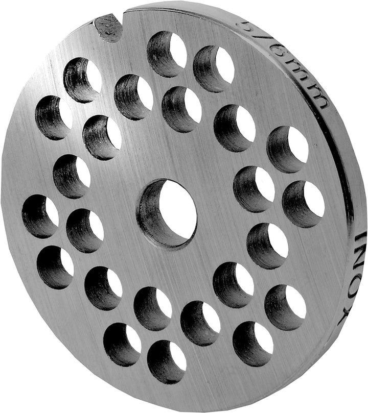 Wolfcut Lochscheibensatz Kompatibel/Ersatz mit alle Fleischwolf Grössen 5 / 3mm + 6mm und 1 Sichelme