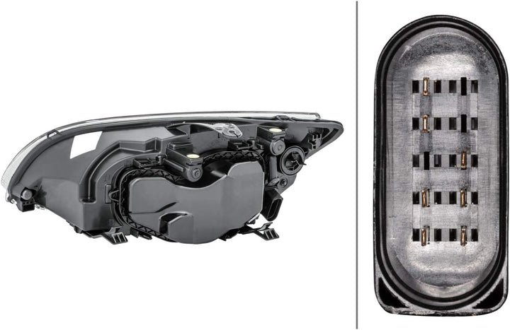HELLA 1LL 010 201-041 Halogen-Hauptscheinwerfer - rechts - für u.a. Ford Focus II (Da_, Hcp, Dp)