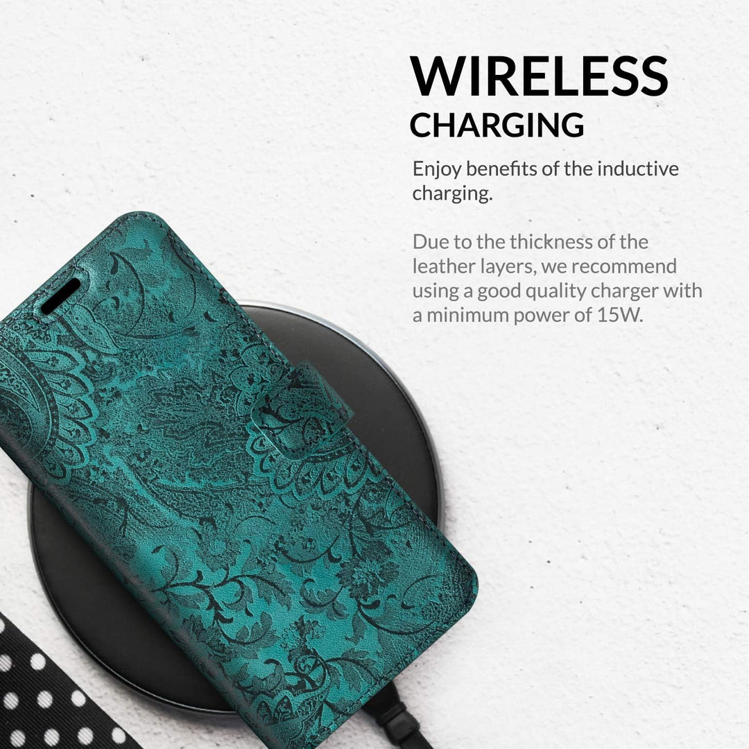 SURAZO Prestige Handyhülle für Samsung Galaxy S21 FE 5G – Premium Echtleder Hülle Schutzhülle mit [S