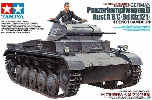 TAMIYA 300035292 300035292-1:35 WWII Deutsche Panzerkampfwagen II Ausführung A/B/C (1),originalgetre