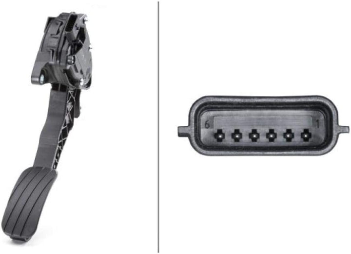 HELLA 6PV 009 978-751 Sensor, Fahrpedalstellung - für Linkslenker - Schaltgetriebe