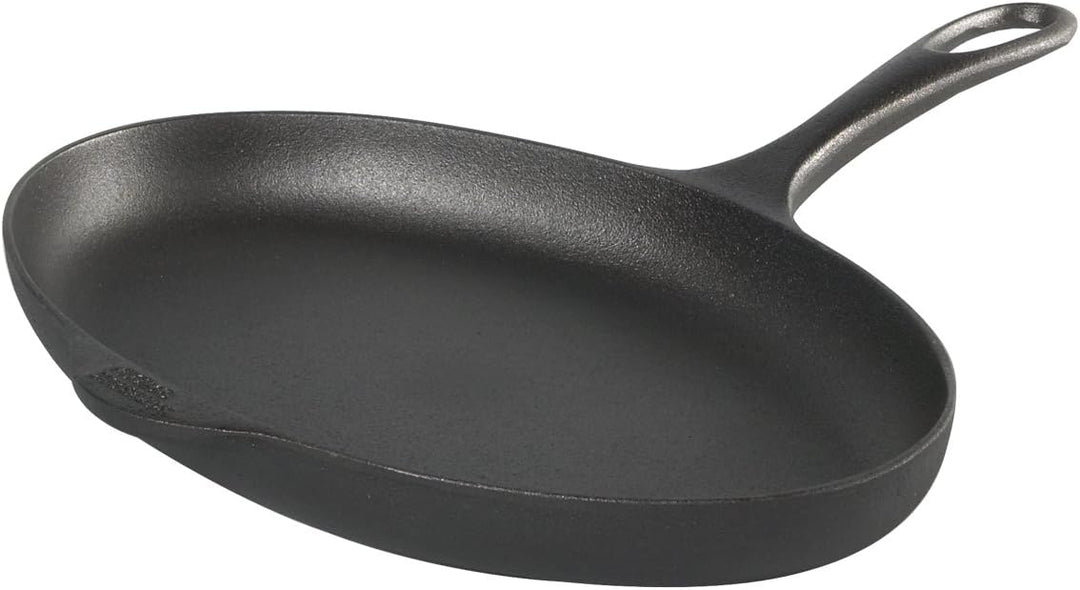 SKEPPSHULT Fisch- und Filé Pfanne 33 x 21,5 cm. Gusseisengriff. Auf Allen Herdarten, Ofen, Grill & o
