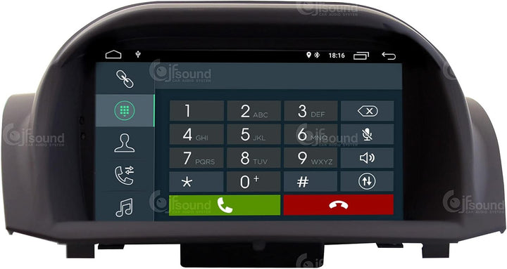 Costum fit Autoradio für Ford Fiesta 2013-16 Android GPS Bluetooth WiFi Dab USB Full HD Touchscreen