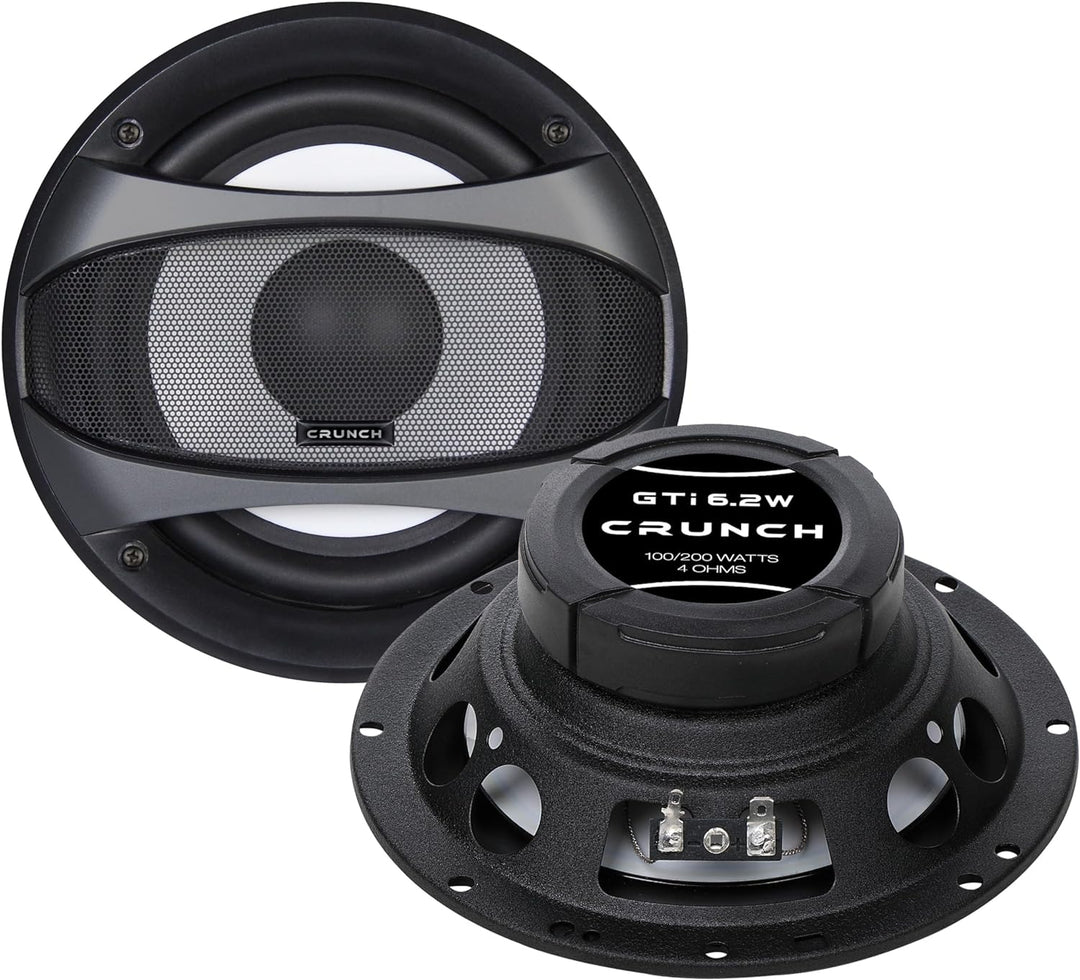 Crunch GTI 6.2 W - Kickbass-Lautsprecher 16,5 cm aus der GTI Performance Lautsprecher Serie | 1 Paar