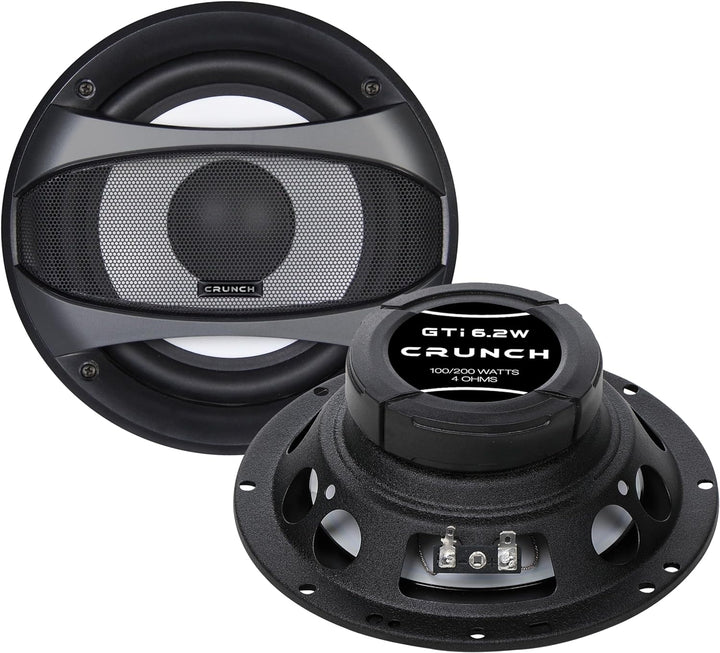 Crunch GTI 6.2 W - Kickbass-Lautsprecher 16,5 cm aus der GTI Performance Lautsprecher Serie | 1 Paar