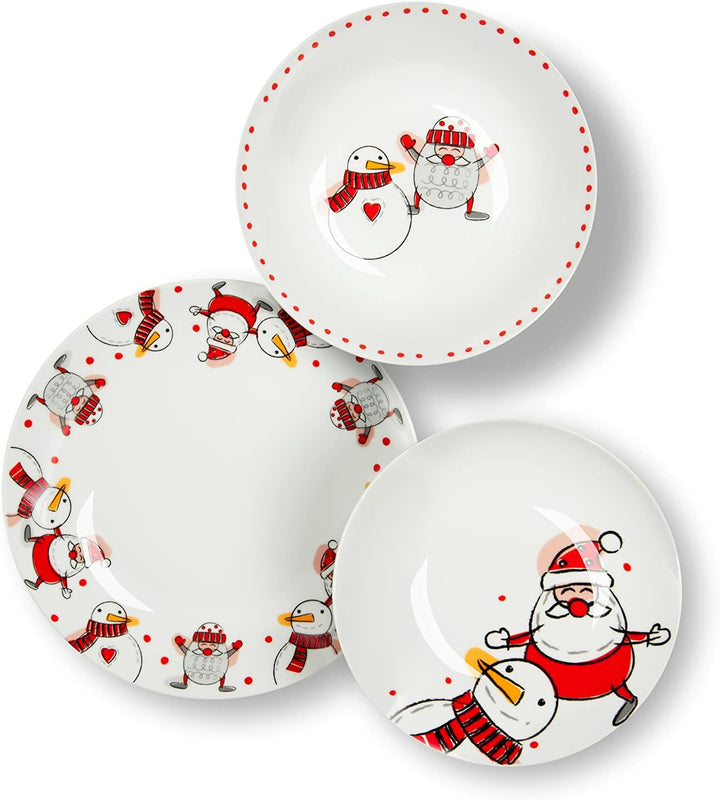 Excelsa Snowman 65991 Tellerservice 18 Stück