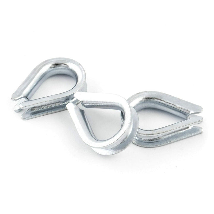 20 Stück Kauschen 14mm Stahlseil Drahtseil Drahtseilkauschen Stahl Verzinkt DIN 6899B Kausche Tauwer