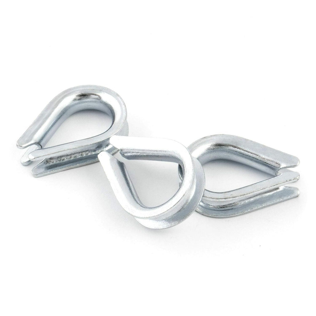 20 Stück Kauschen 14mm Stahlseil Drahtseil Drahtseilkauschen Stahl Verzinkt DIN 6899B Kausche Tauwer