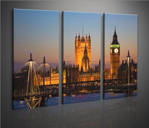 islandburner Bild Bilder auf Leinwand London XXL Poster Leinwandbild Wandbild art up your life ®