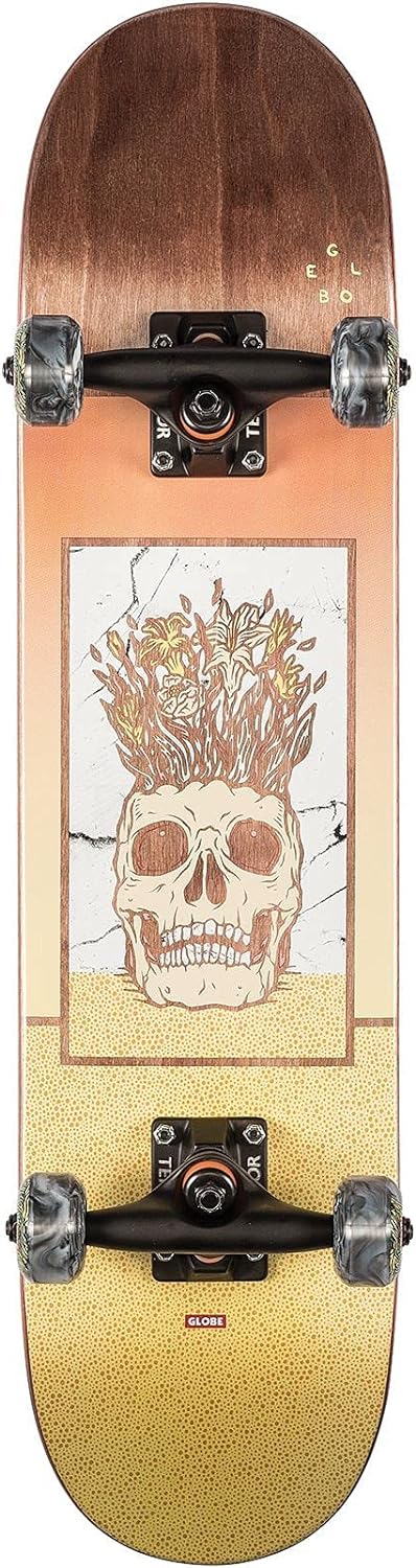 Globe Skateboard Complete Deck Celestial Growth Mini 7.0'' Complete Braun, Braun