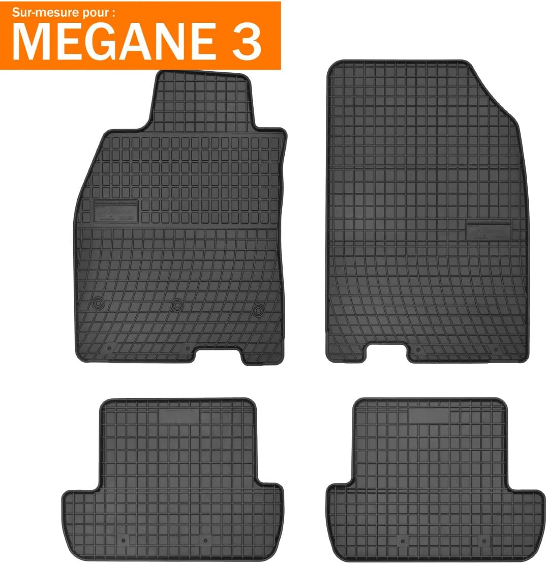 DBS Gummifussmatte Auto - nach Mass- Autofussmatten - 4-teilig - hochwertiger Gummi - geruchslos - A