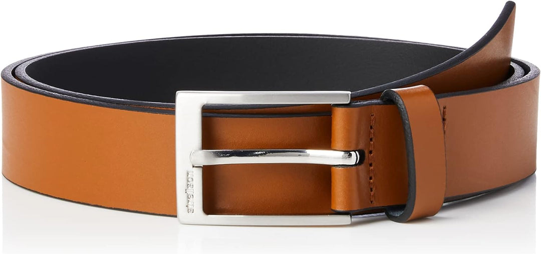 Strellson Premium Herren 3203 Gürtel, Cognac, 90