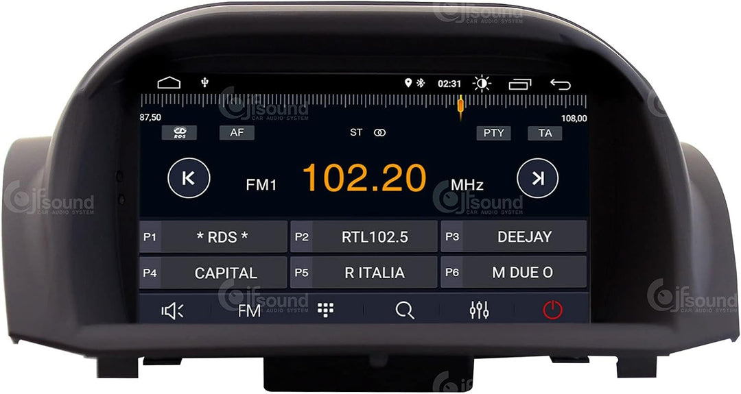 Costum fit Autoradio für Ford Fiesta 2013-16 Android GPS Bluetooth WiFi Dab USB Full HD Touchscreen