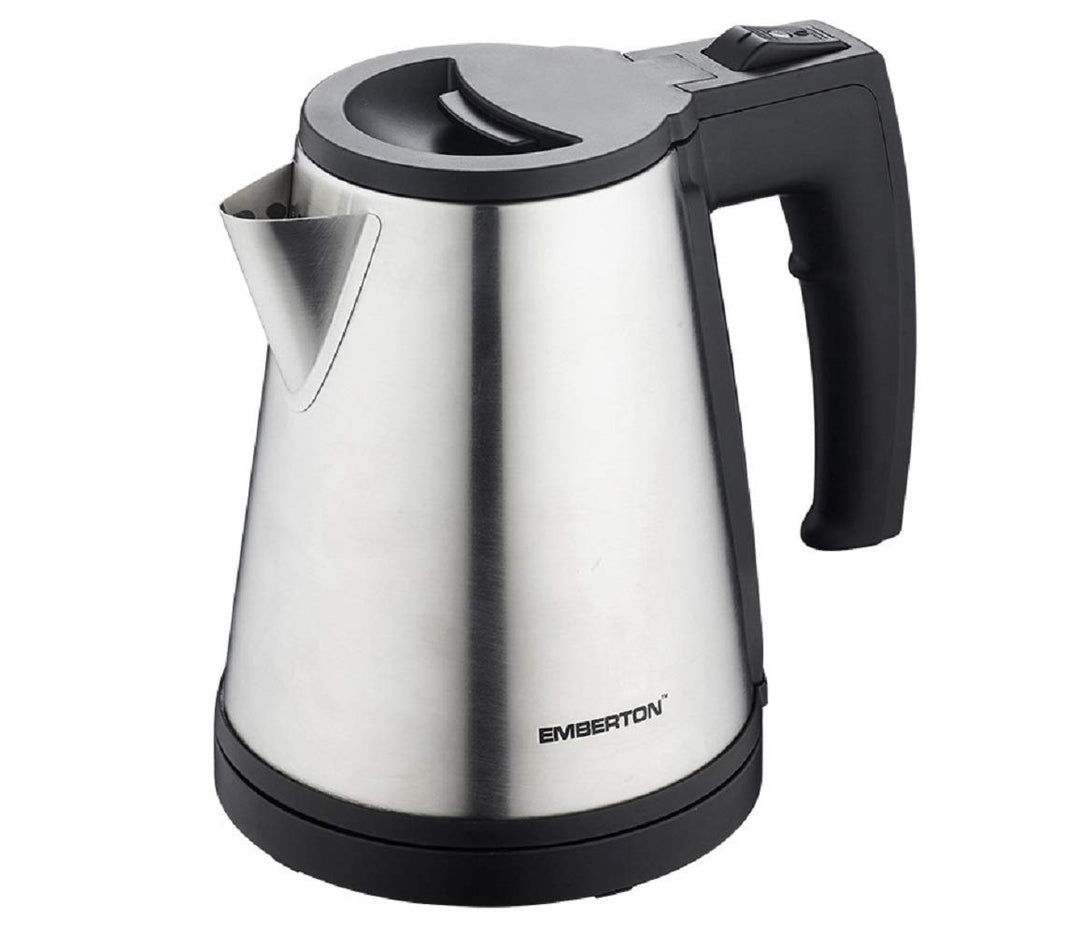 Emberton Edelstahl Wasserkocher 500ml (passend für Bambus Willkommenstablett für Hotelzimmer)