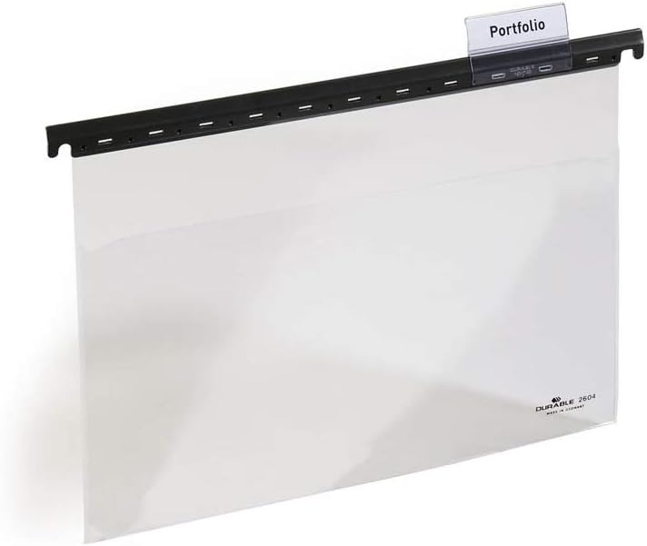 Durable Hängesichttasche, für ungelochtes Schriftgut, farblos, Packung à 25 Stück, 260419