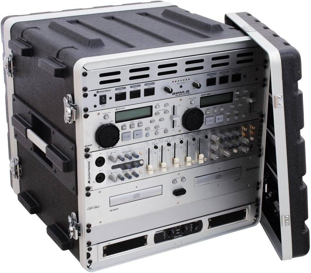 Roadinger 30106036 KR-19 DD Kunststoff-Rack (10HE) schwarz