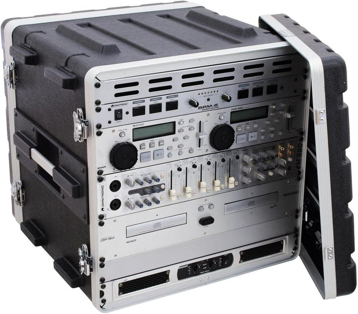 Roadinger 30106036 KR-19 DD Kunststoff-Rack (10HE) schwarz