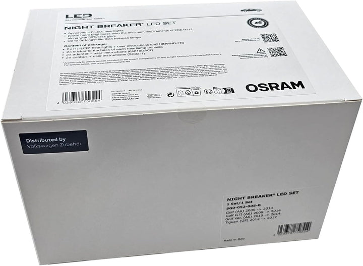 Volkswagen 5G0052005B Abblendlicht Scheinwerferlampen H7-LED zur Nachrüstung von Halogenbeleuchtung,