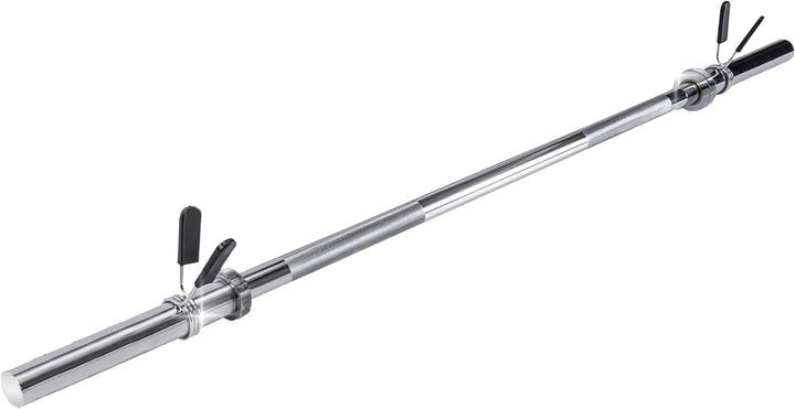 wuuhoo® Langhantelstange John - 200cm / 180 cm / 160 cm / 150 cm / 120 cm, 30mm, Stahl verchromte Ha