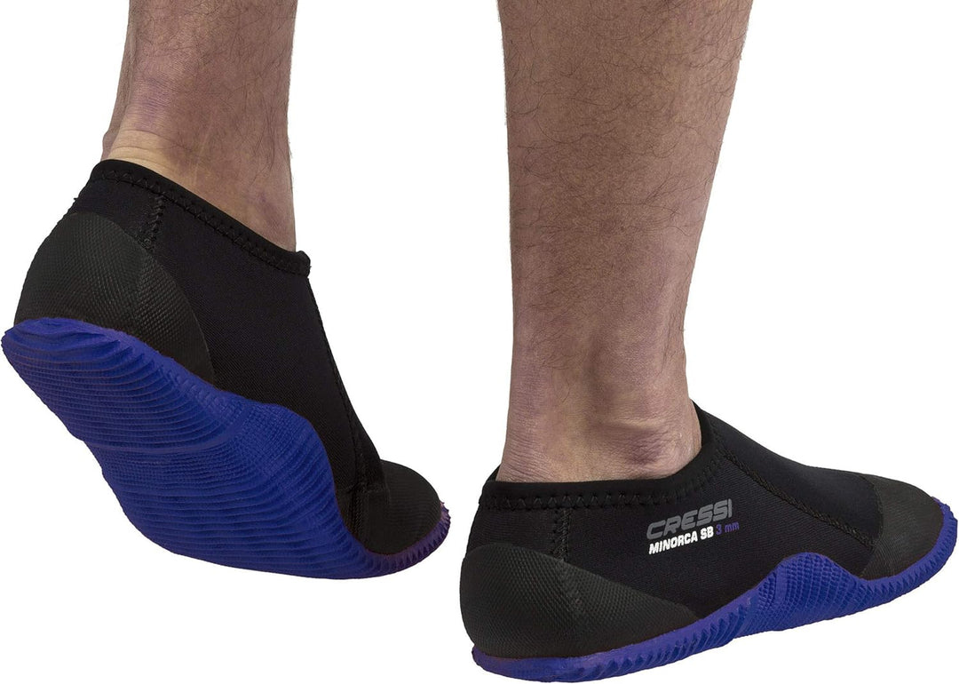 Cressi Minorca Shorty Boots 3mm - Kurzstiefel Doppelt Gefüttertes Neopren 3mm für Tauch und Wassersp