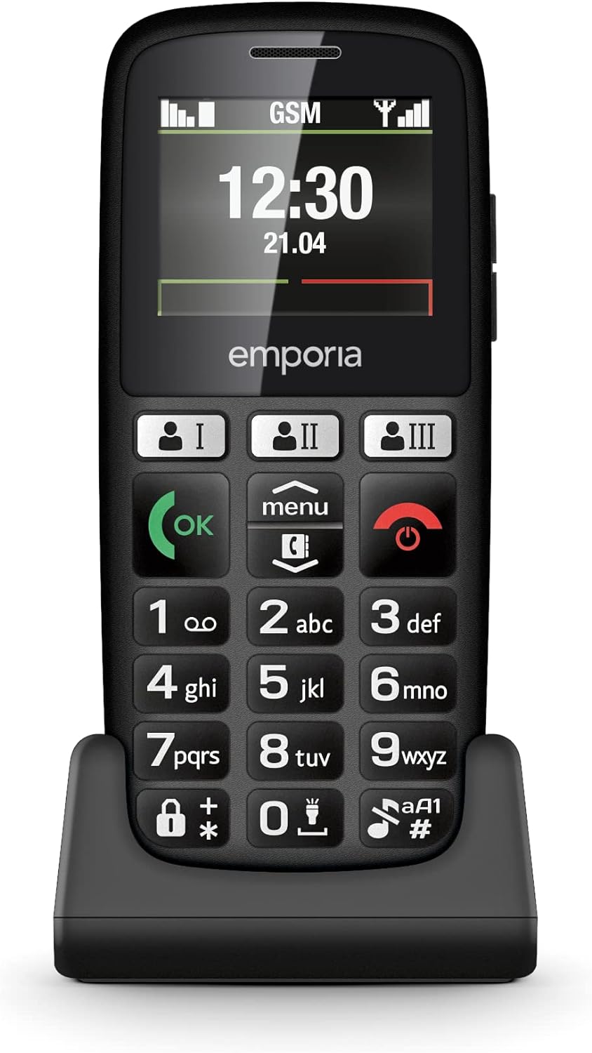 Emporia Happy Handy für Senioren, robust und hochwertig, hohe Lautstärke, Farbdisplay, Bluetooth, 3