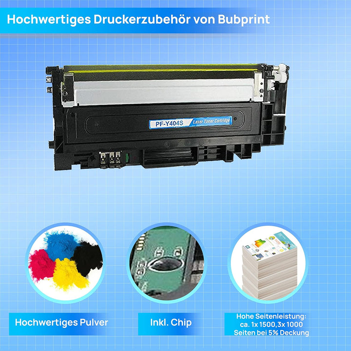 P404C CLT-404S 4 Tonerkartuschen kompatibel als Ersatz für Samsung CLT-P404C für Toner Samsung C480W