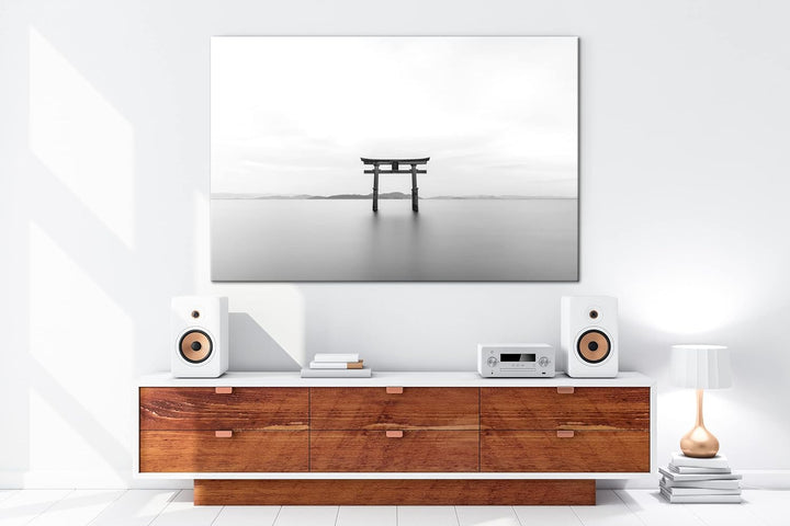 deyoli Wahrzeichen der japanischen Shinto-Religion Format: 80x60 als Leinwandbild, Motiv fertig gera