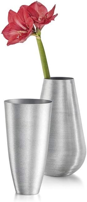 Philippi Lara Vase, Aluminium, Silber, 17 x 17 x 32 cm, 17 x 17 x 32 cm