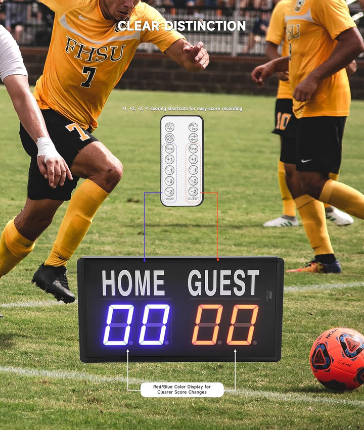 Gugxiom Digitale Punktzahl, Fernbedienungsmarker, hält die Ergebnisse von 1 bis 99, 5 einstellbare H