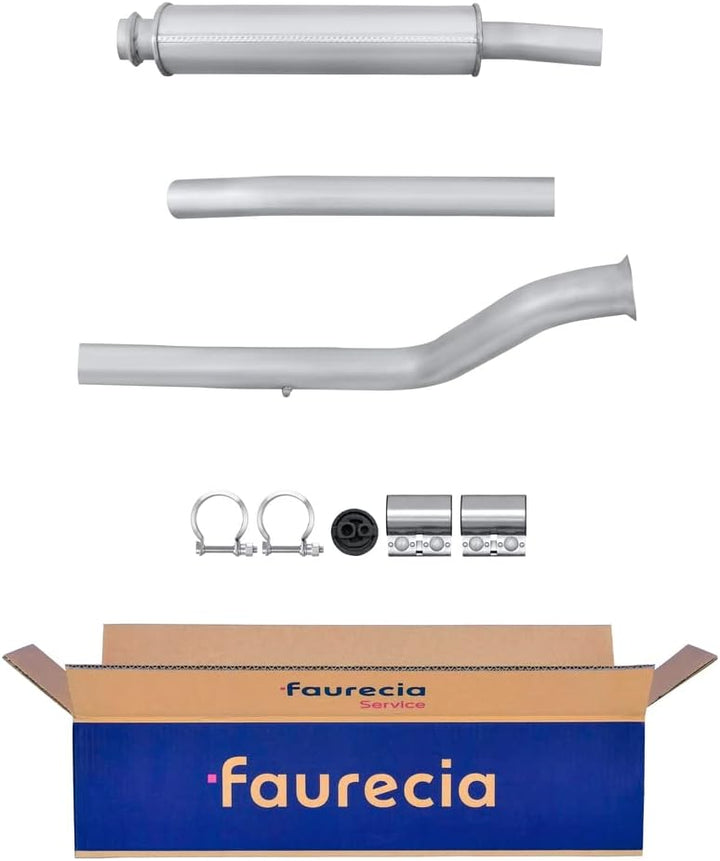 HELLA 8LC 366 025-131 Mittelschalldämpfer - Easy2Fit® Kit - mitte - dreiteilig - Set mit Anbauteilen