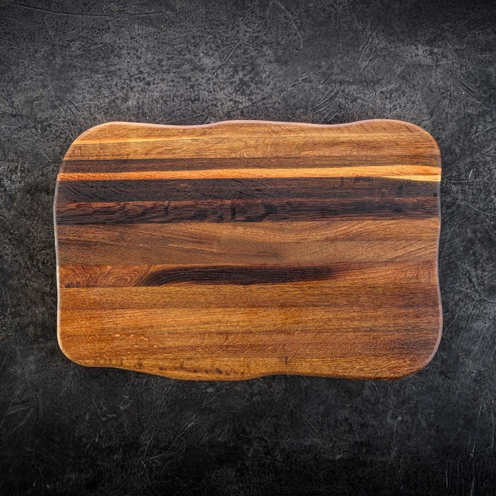 La Madera Schneidebrett Premium aus Eiche dunkel | Steakbrett | Küchenbrett von holz4home® 50 cm x 4